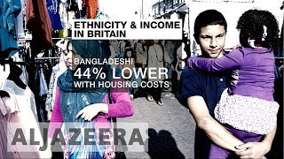 UK minorities lag behind white counterparts on income [upl. by Dnomad]