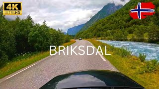 4K scenic drive from Briksdal to Stryn Norway [upl. by Ahsets3]