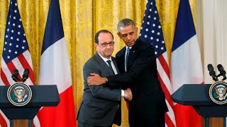 Attentats de Paris  Conférence de presse de François Hollande et Barack Obama [upl. by Mackenzie373]