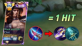 WTF DAMAGE CLINT NEW BEST 1 HIT BUILD 2024 must try  MLBB [upl. by Ammamaria]