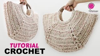 TUTORIAL BORSA UNCINETTO  quotAgataquot CROCHET EASY BAG [upl. by Rogerg]