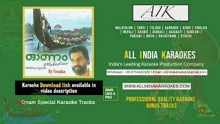 Nirayo Nira Nirayo Karaoke  Onapattukal Vol1 Onam Melodies [upl. by Aidne]