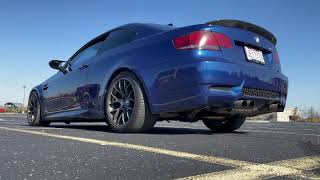 E92 M3 Akrapovic Evo Ti X Pipe amp Megan Racing Axleback  Rev Clip [upl. by Emoryt74]