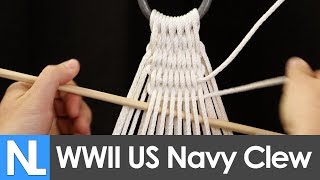 📐Authentic WWII US Navy Hammock clew tying tutorial  Simple DIY [upl. by Anse]