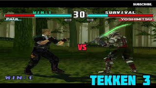 Tekken 3  Yoshimitsu vs Paul [upl. by Ordway]