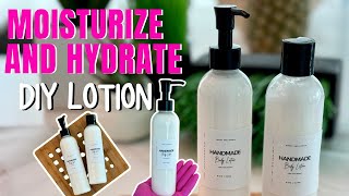 How To Make LOTION at Home Moisturize amp Hydrate GET RID OF FLAKY DRY SKIN [upl. by Nnylanna146]