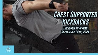 Chest Supported Kickbacks [upl. by Ingeberg]