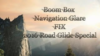 Latest Boom Box glare fix 2016 Road Glide Special [upl. by Cathi563]