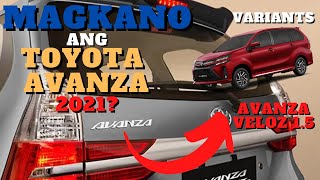 Toyota Avanza Price Philippines 2021  Toyota Avanza Variants  Auto Presyo [upl. by Amsab327]