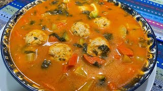 Cómo Preparar Un Rico Caldo De Albóndigas De Pollo La Cocina De Sol [upl. by Itsym]