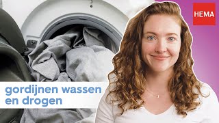 Het wassen van je gordijnen in een paar stappen  HEMA Helpt [upl. by Massiw]