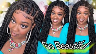 The Most Beautiful Braided Wig I’ve Received MUST BUY Anne Elise hair [upl. by Shimkus]