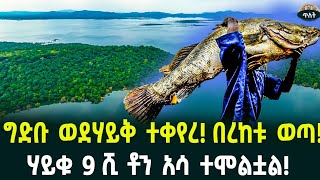 ግድቡ ወደሃይቅ ተቀየረ በረከቱ ወጣሃይቁ 9 ሺ ቶን አሳ ተሞልቷል July 21 2024 [upl. by Etnoel]