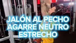 Jalón estrecho al Pecho agarre Neutro [upl. by Ainos43]