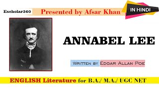 Annabel Lee By Edgar Allan Poe Line By LIne Explain In Hindi  EnglishLiterature [upl. by Latimore]