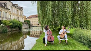 The SwanLe Cygne Camille SaintSaënsJuliette Maeder cello Ingrid Riollot guitar [upl. by Endo]