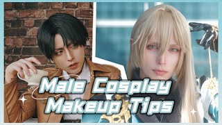 Male Cosplay Eye Makeup tips and tricks  Boy Anime and Video game Cosplay makeup transformation [upl. by Abocaj]