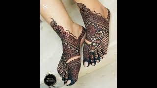 latest feet bridal mahndi design 2025beautiful mahndi Dulhan mahni design [upl. by Lramaj]