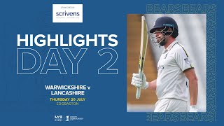 HIGHLIGHTS  Warwickshire v Lancashire  County Championship Day Two [upl. by Sutsuj492]