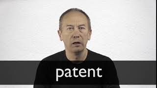 How to pronounce PATENT in British English [upl. by Einnaoj]