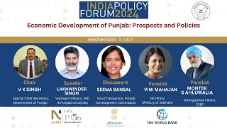 Economic Development of Punjab Prospects and Policies India Policy Forum 2024  Paper Presentation [upl. by Dwyer]