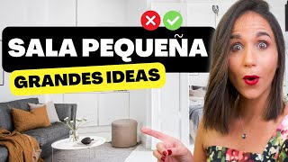 12 IDEAS PARA UNA SALA PEQUEÑA DE LUJO 😱 Diseño de Interiores Elegante y Lujoso [upl. by Atinel]