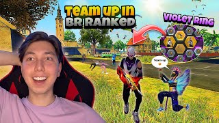 I teamed up in BR Ranked 🍷🗿 Violet Ring Bundles 😍  Mehdix Free Fire [upl. by Intyrb801]