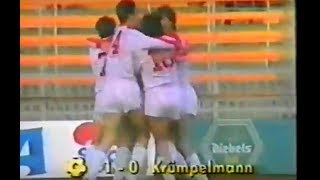 1987 Fortuna Düsseldorf  Karlsruher SC 10  DFB Pokal  Tor Dirk Krümpelmann [upl. by Kcirded]