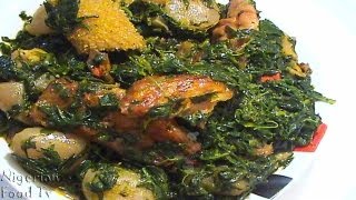 Edikang Ikong Soup edikaikong  Vegetable Soup  Nigerian Food TV [upl. by Sikata]