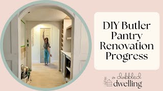 You Saw The Beginning Now Come See My Progress On My Butler Pantry Renovation [upl. by Peltier]