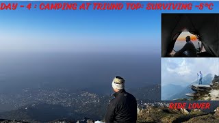 Overnight Camping at Triund Top Surviving 5°C amp Witnessing a Stunning Sunrise  Himachal Adventure [upl. by Elmore691]