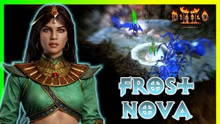 Frost Nova Sorceress is BETTER than You Think Guide and Showcase  Diablo 2 Resurrected [upl. by Lashar]