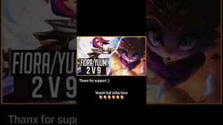 Fiora is unkillable with yuumi😼 full video available on channel✅ wildrift fiorawildrift fyp [upl. by Aracal368]