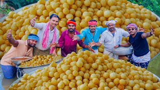 10000 PANI PURI  STREET STYLE GOLGAPPA  PANI PURI MAKING IN VILLAGE [upl. by Aztinay797]