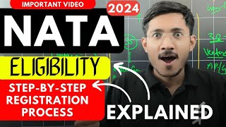 NATA 2024 Eligibility amp Registration Process Explained 🔥 NATA Exam Dates  Sachin Prajapat [upl. by Ecerehs]