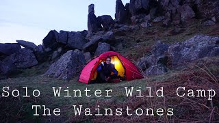 Solo winter wild camp a look at my camping kitchen [upl. by Martsen]