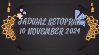 JADWAL KETOPRAK HARI INI  MINGGU 10 NOVEMBER 2024 [upl. by Kele488]