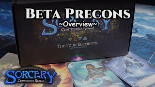 Sorcery TCG Beta Preconstructed Decks Overview [upl. by Araid]