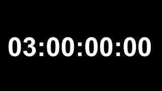 CRONÓMETRO de 3 horas SIN ALARMA  Temporizador de 180 minutos [upl. by Masterson216]