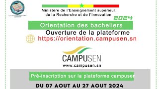 Inscription Campusen orientation 20242025 [upl. by Sulokcin]