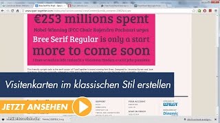 InDesign Tutorial Visitenkarten im klassischen Stil erstellen [upl. by Ahsatel]