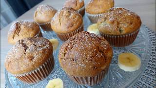 🍌🧁 Muffiny bananowe ekspresowe 🧁🍌 [upl. by Enitsahc]