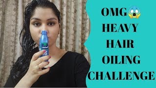 HEAVY HAIR OILING CHALLENGE  Fully Hair Drenched Oiling challenge  100 ml Hair Oiling Challenge [upl. by Abernathy997]