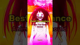 Best Romance Anime You Should Watch Part 2anime viral foryou trending shorts [upl. by Atinnor834]