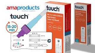 Triple Combo Rapid Antigen Test For RSV Flu AB amp COVID19  For Self Testing  TouchBio [upl. by Licna]