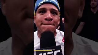 Gilbert Burns holds himself back from swearing on live tv [upl. by Yerfdog]