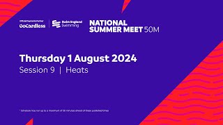 GoCardless Swim England National Summer Meet 2024 50m  Session 9  Heats  1445 [upl. by Roman]