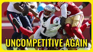 TAKEAWAYS Patriots drop to 13 after 3013 loss to 49ers in Week 4 [upl. by Ymrej]