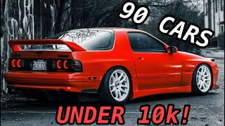 90 BEST Sports Cars For Less Than 10k [upl. by Celestine]