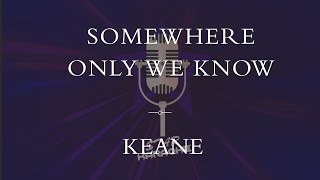 Keane  Somewhere Only We Know Karaoke [upl. by Mareld679]